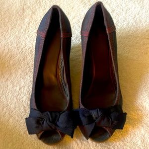 Beautiful Gap denim platform heels vintage shoes